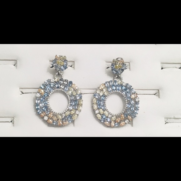 Joan Boyce Brass Rhodium or Gold Plated Multicolor - Picture 2 of 8